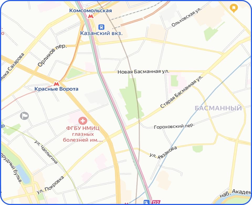 Карта зоны обслуживания Electraz по Москве